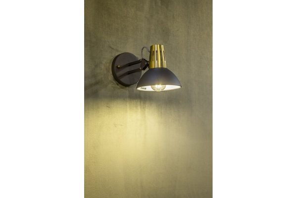SIENINIS ŠVIESTUVAS ARTEMIA,2195,AC220-240V,50/60HZ,1*E27,MAKS.40W,IP20,SKERSMUO 16,3CM, VIENVIETIS, JUODAS