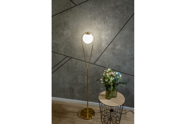 TORŠERAS CIKLOP F,9737,AC220-240V,50/60HZ,1*E27,IP20,SKERSMUO 25CM,VIENVIETIS,AUKSINIS