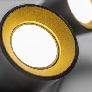 LUBINIS ŠVIESTUVAS ELLI, 4557,AC220-240V, 50/60 HZ, IP 20 2*GU10 ,MAKS. 20 W, DVIGUBA, JUODA - Image 2