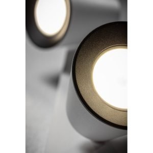 LUBINIS ŠVIESTUVAS ELLI,4489, AC220-240V, 50/60 HZ, IP 20 2*GU10,MAKS. 20 W, DVIGUBA, BALTA - Image 2