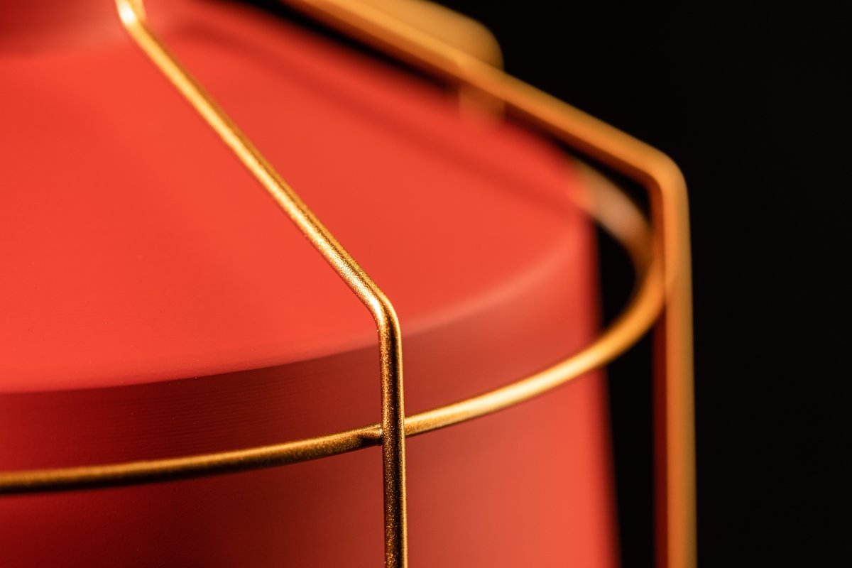 LUBINIS ŠVIESTUVAS GOA, 3536, AC220-240V, 50/60HZ, 1*E27, IP20, SKERSMUO 32 CM, VIENVIETIS, RAUDONAS - Image 2