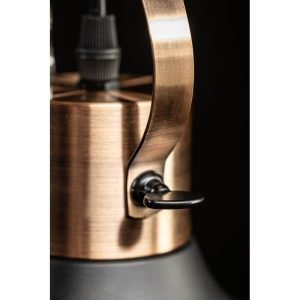LUBINIS ŠVIESTUVAS MEES,2363,AC220-240V,50/60HZ,1*E27,IP20,SKERSMUO 30CM,VIENVIETIS,JUODAS - Image 4