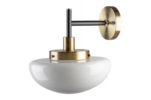 SIENINIS ŠVIESTUVAS LAMIA 2, 3759, MAX250V, 50/60HZ, 1*E27, MAKS.40W, IP20, VID. 30, 6 CM, JUODA/AUKSINĖ