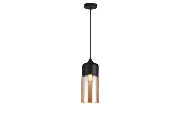 LUBINIS ŠVIESTUVAS LENDER 3,9300,AC220-240V,50/60HZ,1*E27,IP20,SKERSMUO 18CM,VIENVIETIS,JUODAS