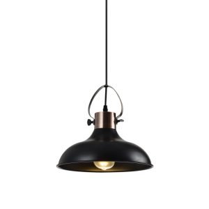 LUBINIS ŠVIESTUVAS MEES,2363,AC220-240V,50/60HZ,1*E27,IP20,SKERSMUO 30CM,VIENVIETIS,JUODAS - Image 3