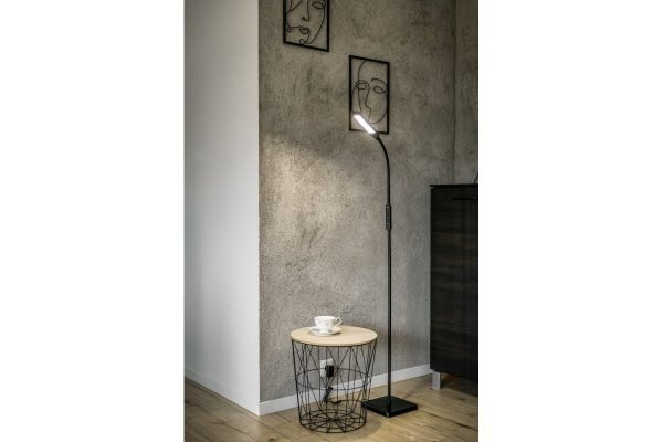 LED TORŠERAS VASALIA 8W 450LM 2700/4500/6500K JUODAS 164.6CM LP-VAS8W-10-DEC