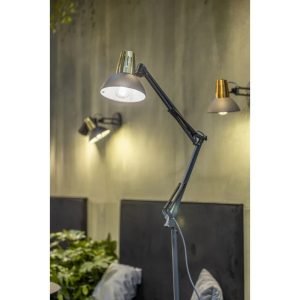 Artemia F LP-ART-F-E27-10-DEC toršeras 1x40W E27 juodas/auksinis 170cm - Image 2
