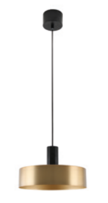 LUBINIS ŠVIESTUVAS SELVIA II, 5518, MAX 250V, 50/60HZ, 1*E27, MAX 40W, IP20, 30CM, AUKSINĖ