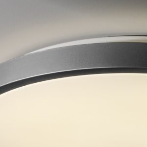 Lubinis šviestuvas Atol LED, Ø400mm, 3000K, 32W, 2560lm, IP54, sidabrinė spalva - Image 3