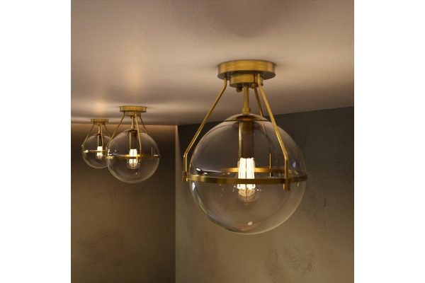 Lubinis šviestuvas Drop, Ø21cm, max 25W, auksinis