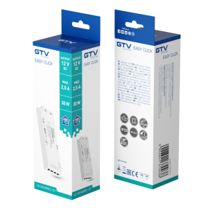 LED maitinimo blokas Slim Easy Click, 12V, 30W - Image 3