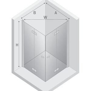 Dušo kabina New Soleo Gunmetal Brushed dvigubomis durimis - Image 17