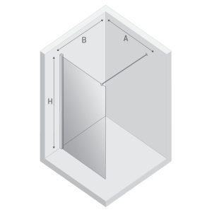 Dušo kabina Nesta Copper Brushed Walk-In - Image 10