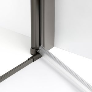 Dušo kabina New Soleo Gunmetal Brushed dvigubomis durimis - Image 2