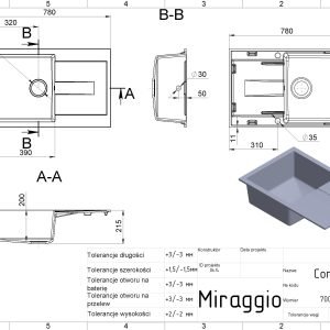 Virtuvės kriauklė CONNECTICUT smėlio - Image 3