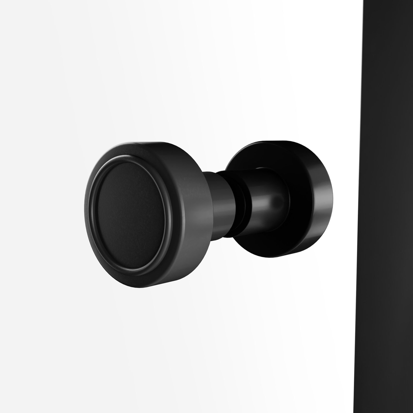 Dušo kabina Kalibra, vienos durys, juoda - Image 4