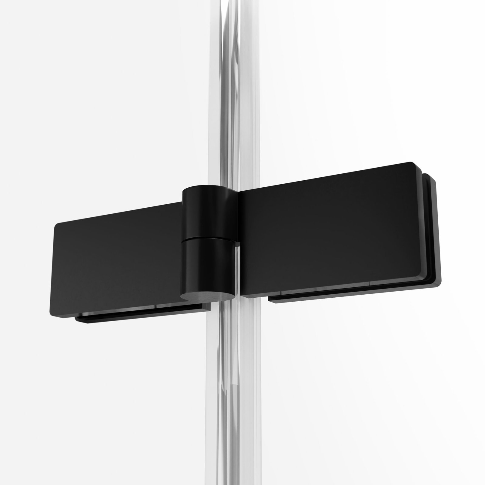 Dušo kabina Kalibra, vienos durys, juoda - Image 2