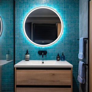 Orion LED ⌀60, sidabrinis (šildomas)