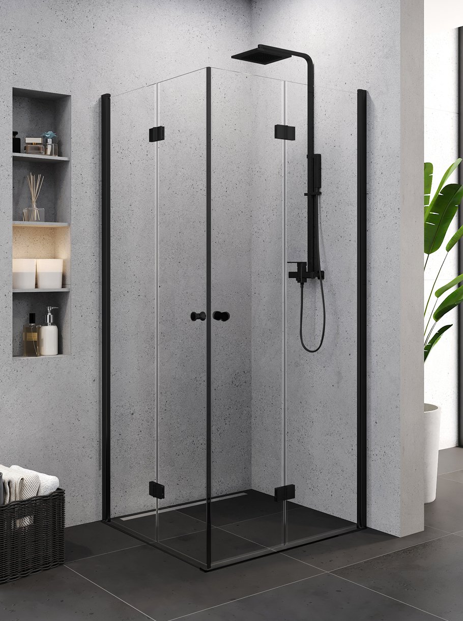 Dušo kabina Superia Black dvigubomis durimis