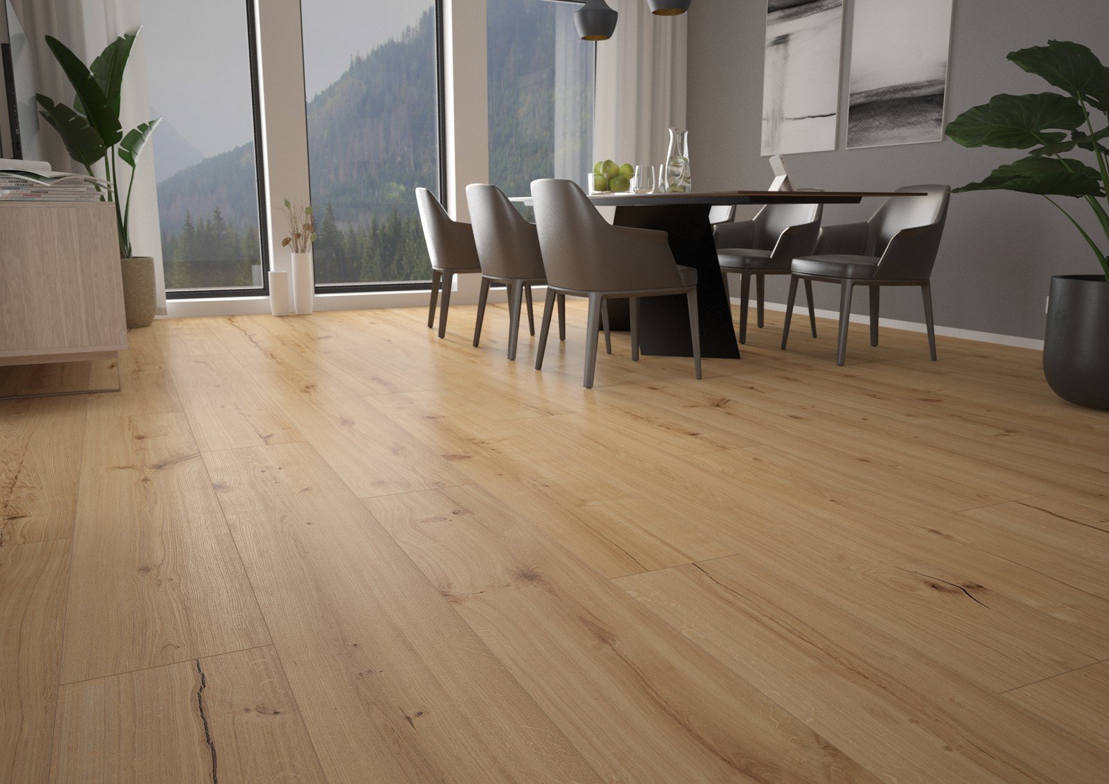 RWK241 Natural Cortona Oak, SE (1850x295x5+1mm)